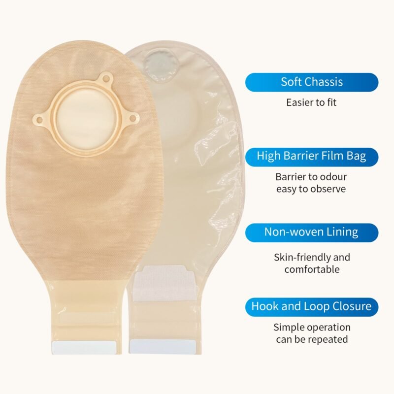 Joruleand 2-Piece Ostomy Supplies Kit (15 Drainable Bags, 6 Barriers, 6 Wipes)|Colostomy Bags & Ileostomy Supplie - Image 9
