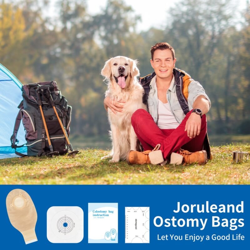 Joruleand 2-Piece Ostomy Supplies Kit (15 Drainable Bags, 6 Barriers, 6 Wipes)|Colostomy Bags & Ileostomy Supplie - Image 8